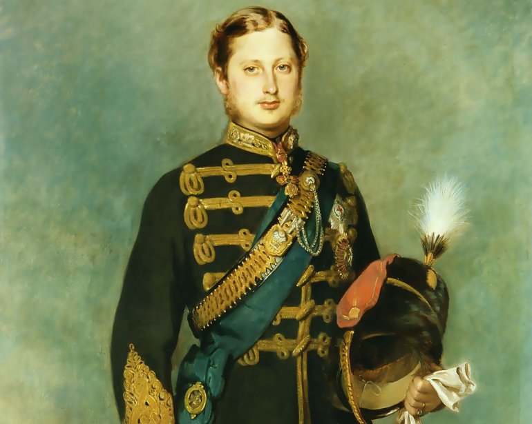 Edward vii the King of England in the picture at the age of 22