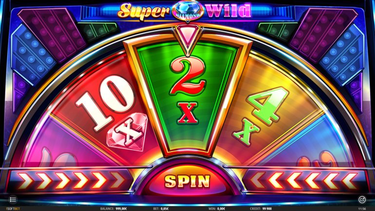bonus wheel of fortune slot machine the Super Wild Diamond
