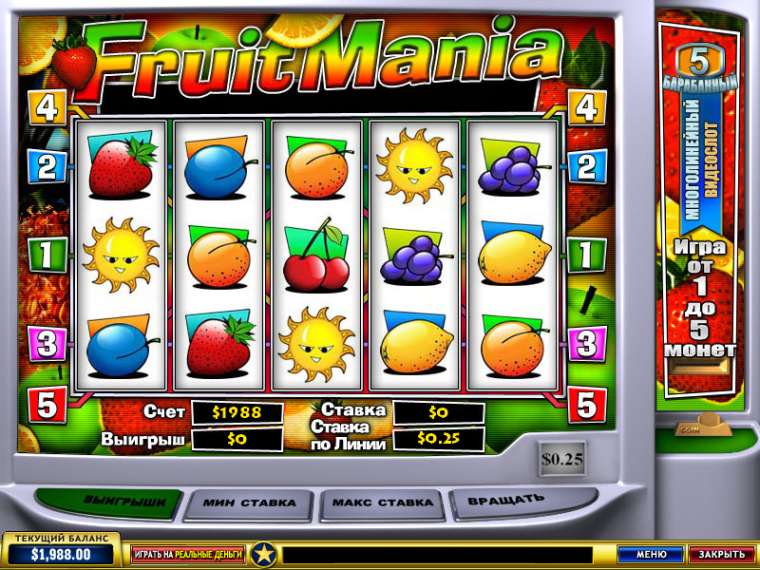 Play FruitMania slot CA
