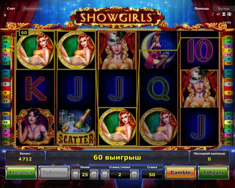 Play Showgirls slot CA