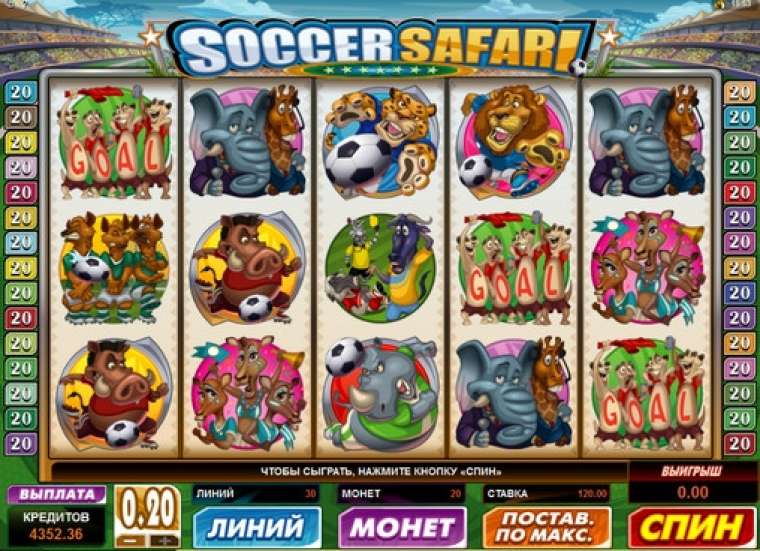 Play Soccer Safari slot CA