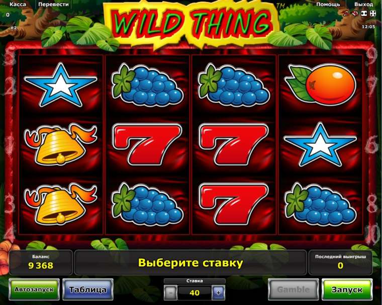 Play Wild Thing slot CA