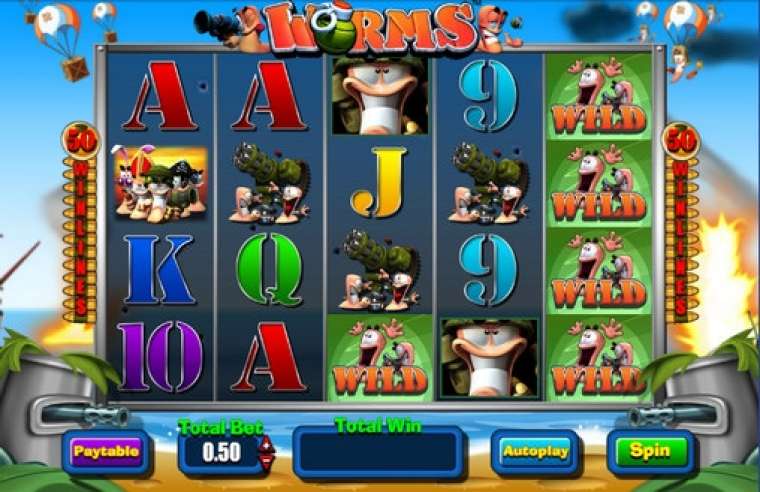 Play Worms slot CA