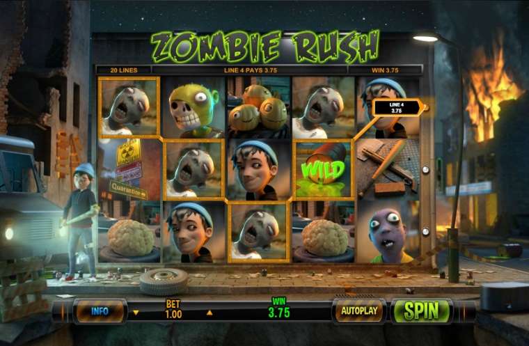 Play Zombie Rush slot CA