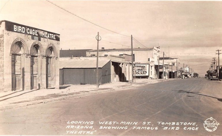 the tombstone - Bird Cage theatre