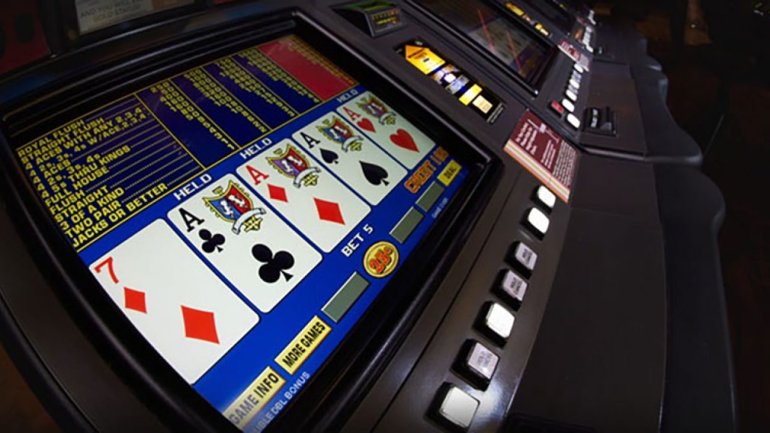 video poker room in the casino