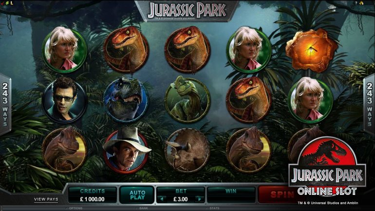  The slot machine Jurassic Park