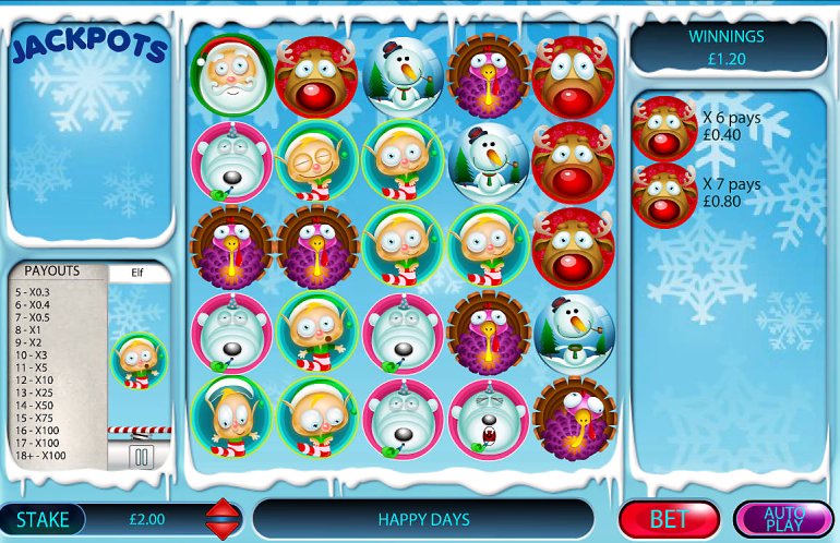 Christmas Reactors video slot