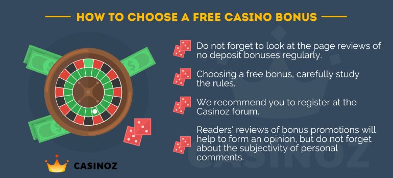 No deposit casino bonuses 