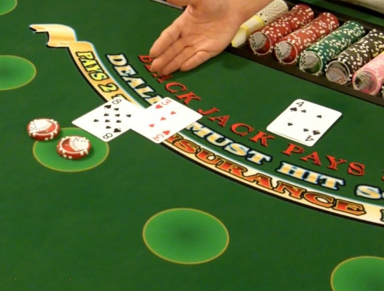 Double in blackjack