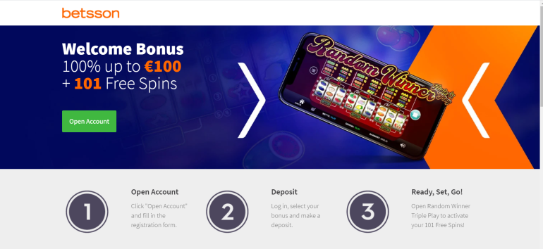 in 100% Match Bonus up to €100 in Betsson Casino 100% Match Bonus up to €100 in Betsson Casino