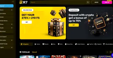 Enhanced welcome package: up to €600 + 210 FS at R7 Casino: R7 online casino