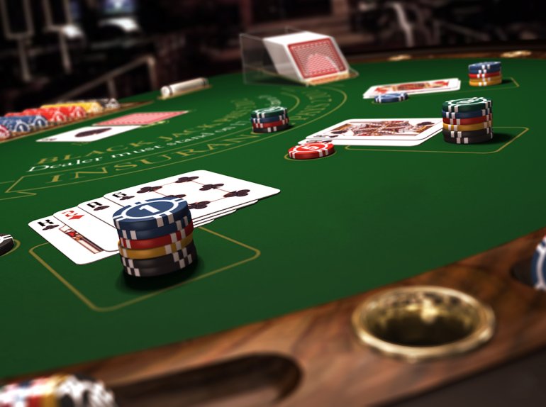 Blackjack in an offline casino