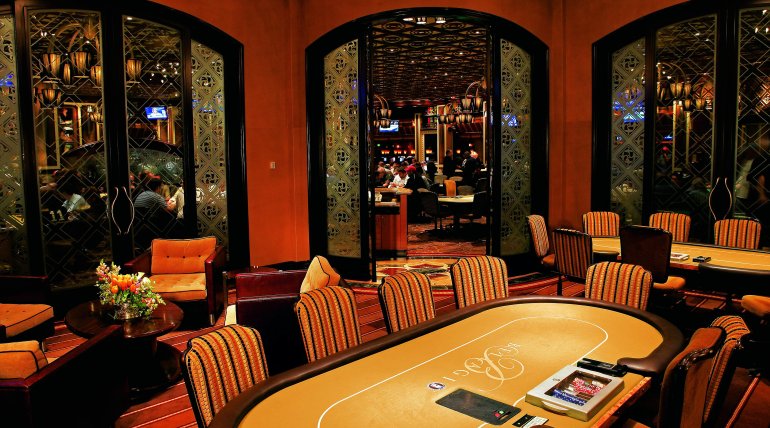 Game table at Bellagio Casino