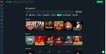 Cactus Casino: Live dealers