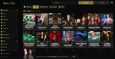 Golden Billy Casino: Live dealers
