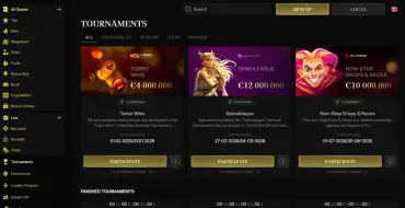 Golden Billy Casino: Tournaments