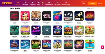 HitnSpin Casino: Fast games