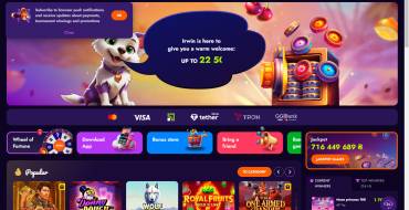 Irwin Casino: Casino Website