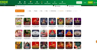 Verde Casino: Live dealers