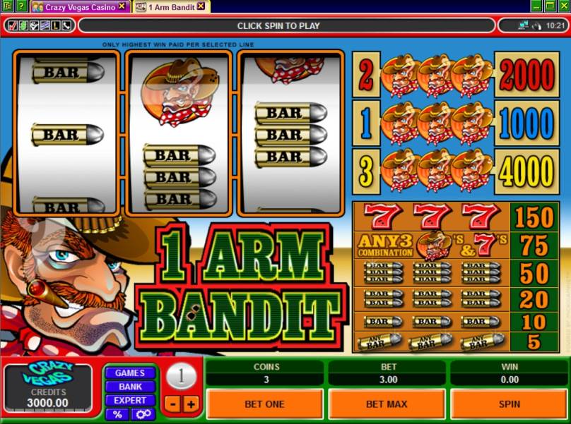 1 Arm Bandit slot