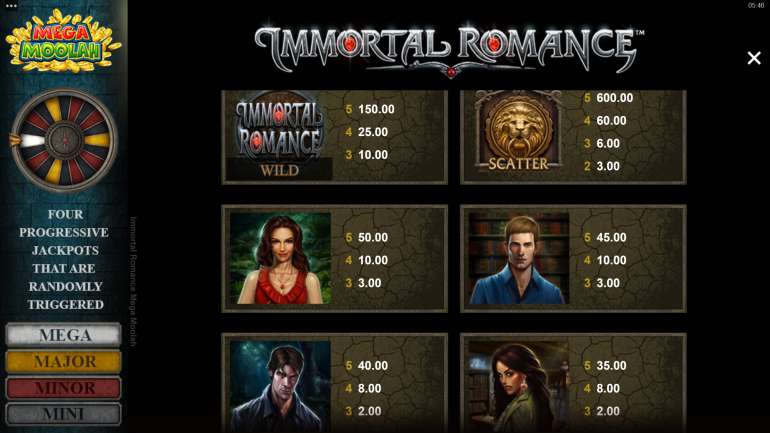 Immortal Romance Mega Moolah