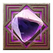 Gemstone (purple). symbol in Lucy Luck and the Temple of Mysteries slot