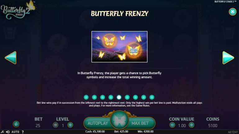 Butterfly Staxx, New Game Butterfly Staxx 2 from NetEnt in Canada Butterfly Frenzy in Butterfly Staxx 2