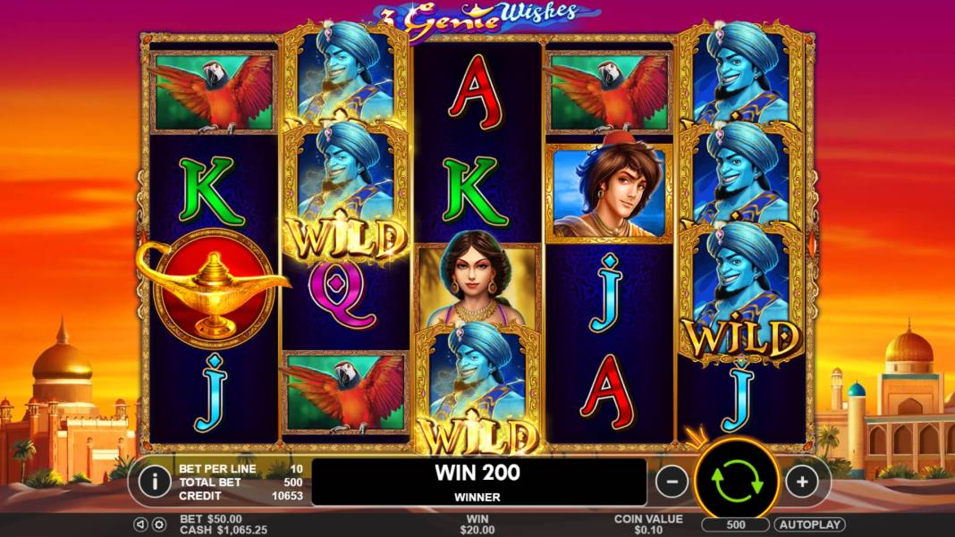 3 Genii Wishes slot