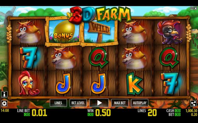 Play 3D Farm slot CA