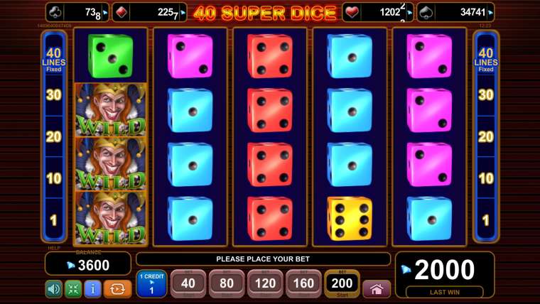 Play 40 Super Dice slot CA