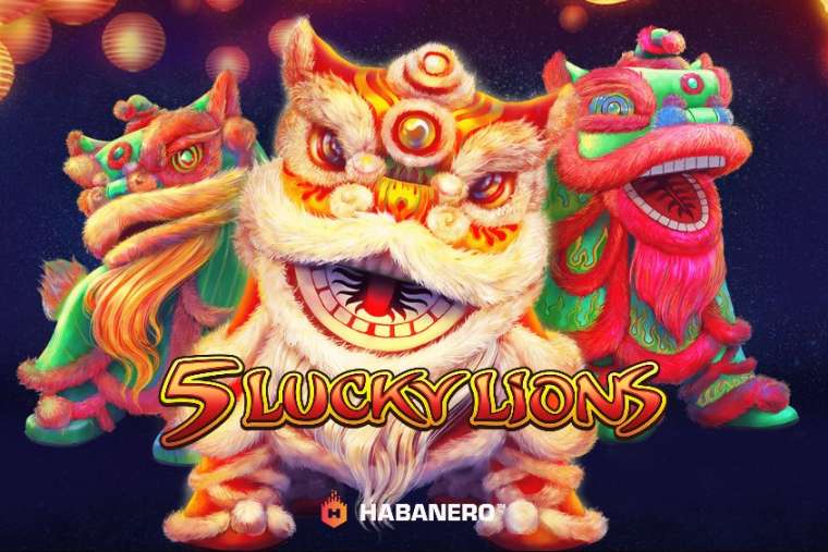 Play 5 Lucky Lions slot CA