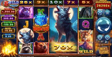 5 Wild Wolves: Slot machine