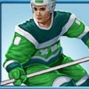 Green hockey player symbol in Hockey Attack slot