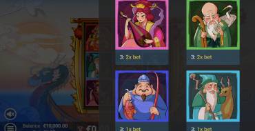 7 Lucky Gods: Payout table
