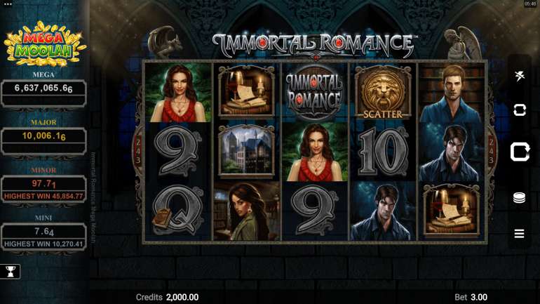 Immortal Romance Mega Moolah