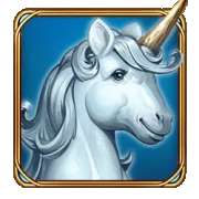 Wild symbol symbol in Golden Unicorn Deluxe slot