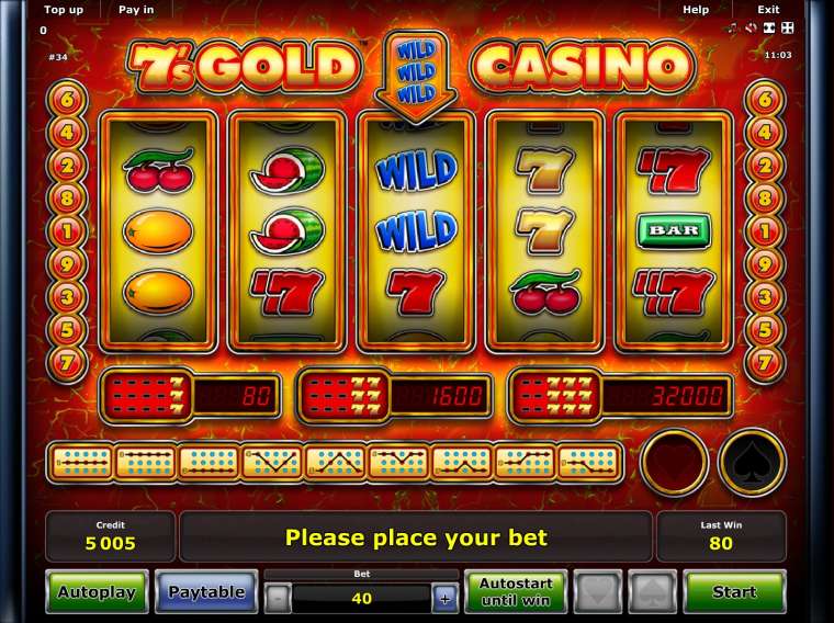 Play 7’s Gold Casino slot CA