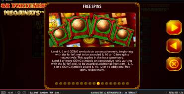 88 Fortunes Megaways: Free spins and/or respins
