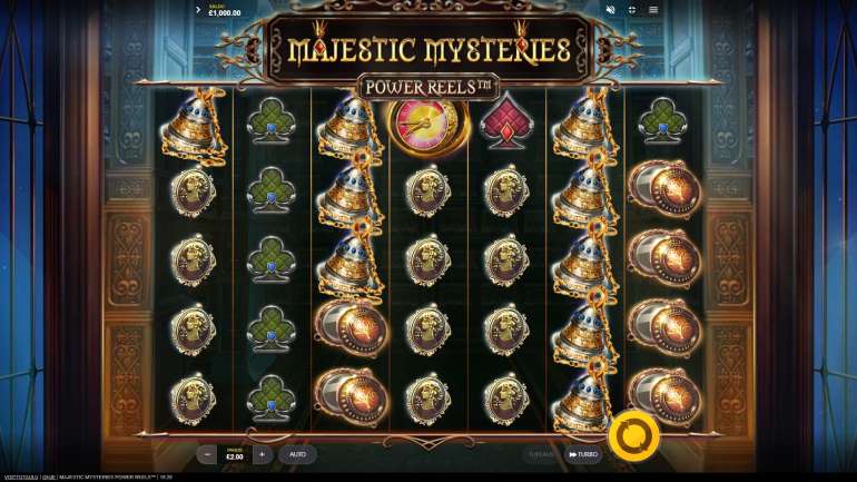 Slot's design in Majestic Mysteries Power Reels Majestic Mysteries Power Reels