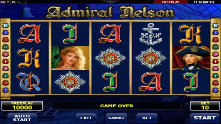 Play Admiral Nelson slot CA
