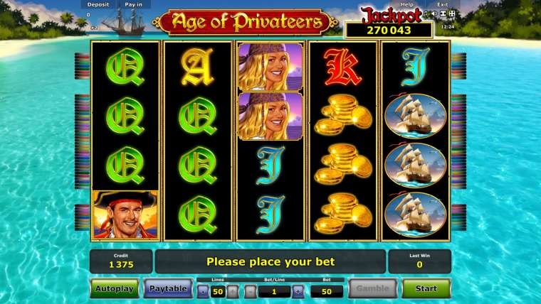 Play Age of Privateers slot CA