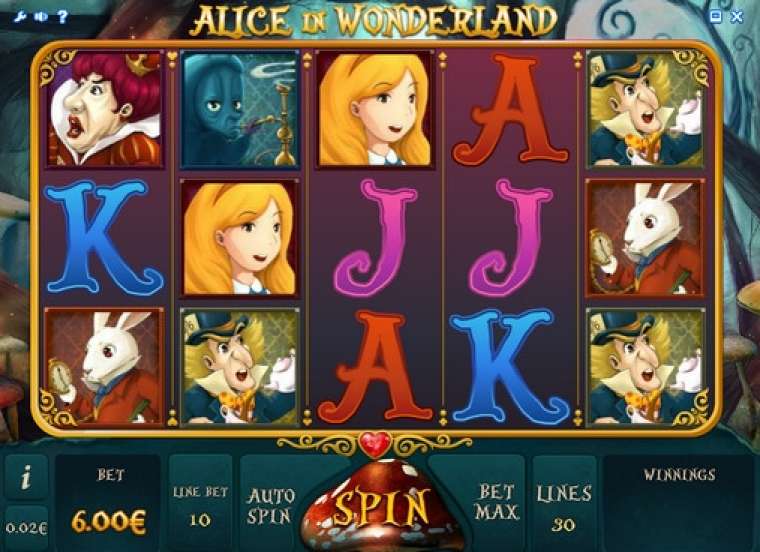 Play Alice in Wonderland slot CA