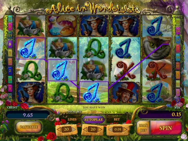 Play Alice in Wonderslots slot CA
