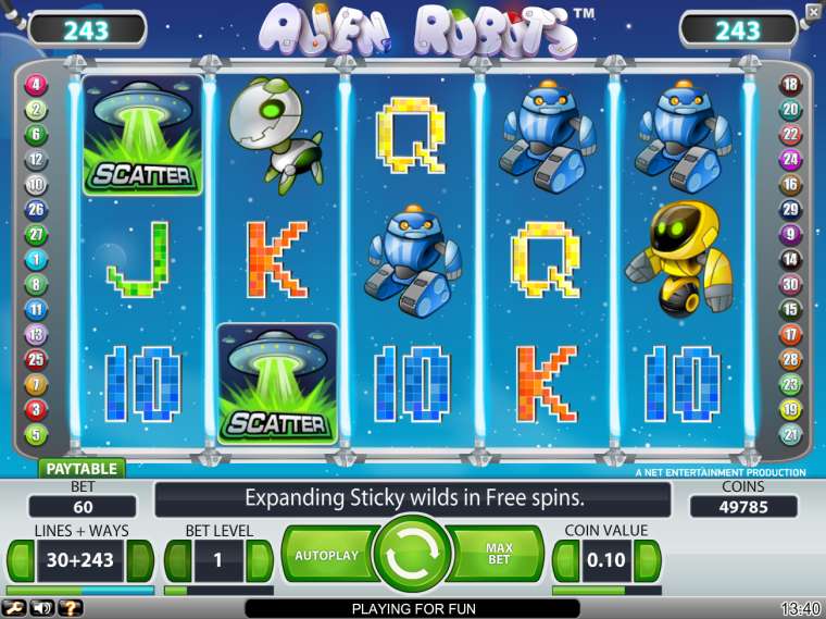 Play Alien Robots slot CA