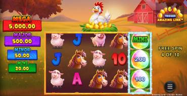 Amazing Link Cluckin' Riches: Free spins