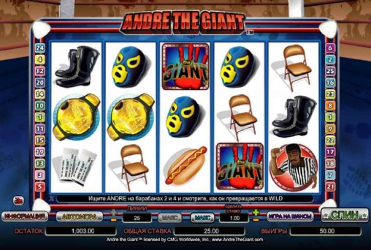 Play Andre the Giant slot CA