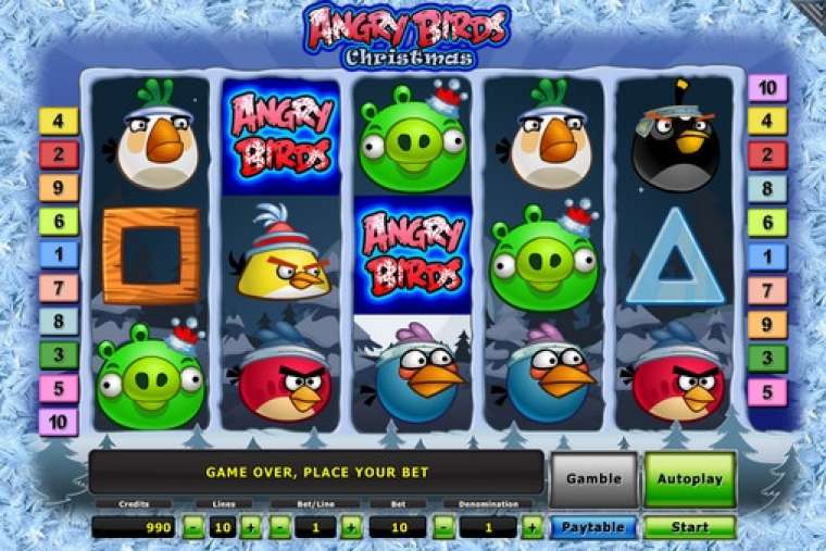 Play Angry Birds - Christmas slot CA
