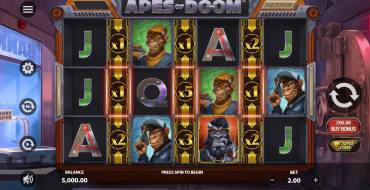 Apes of Doom: Slot machine