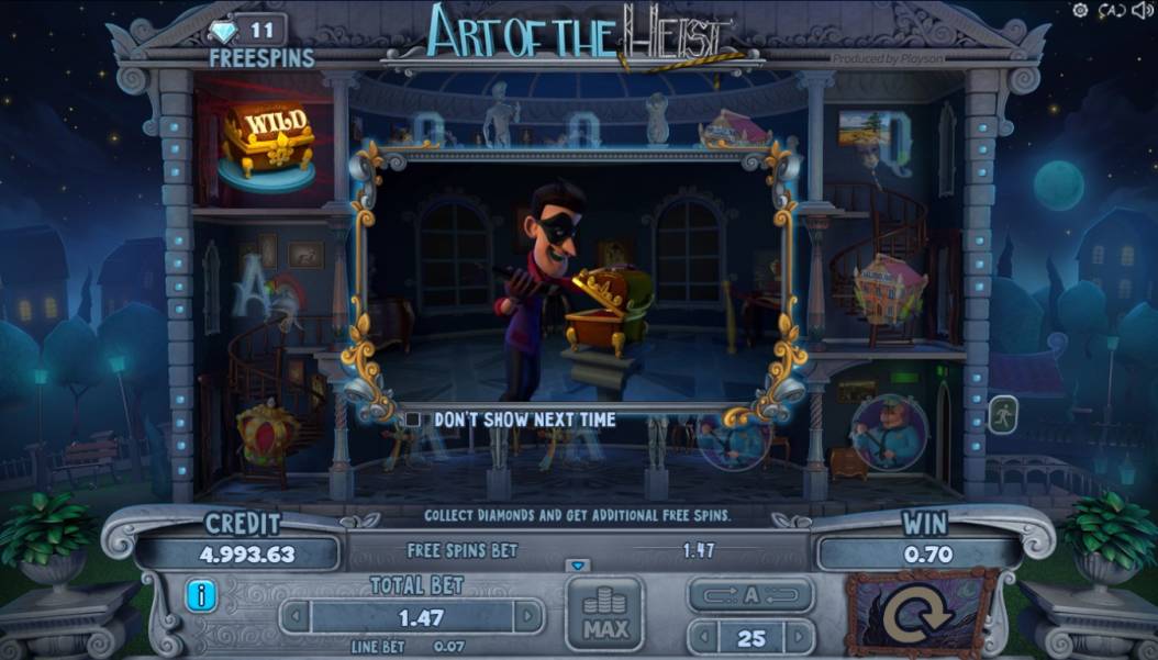 Art of the Heist slot